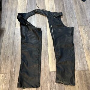 Black Leather Women's Pants